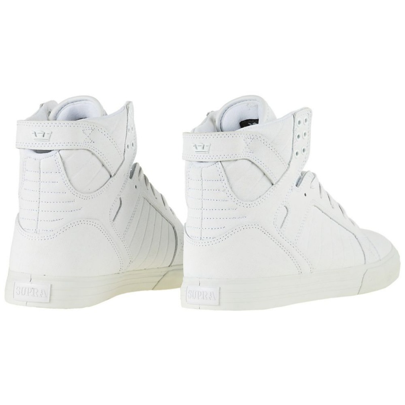 Supra SkyTop Høye Dame Hvite | TGAIE4532