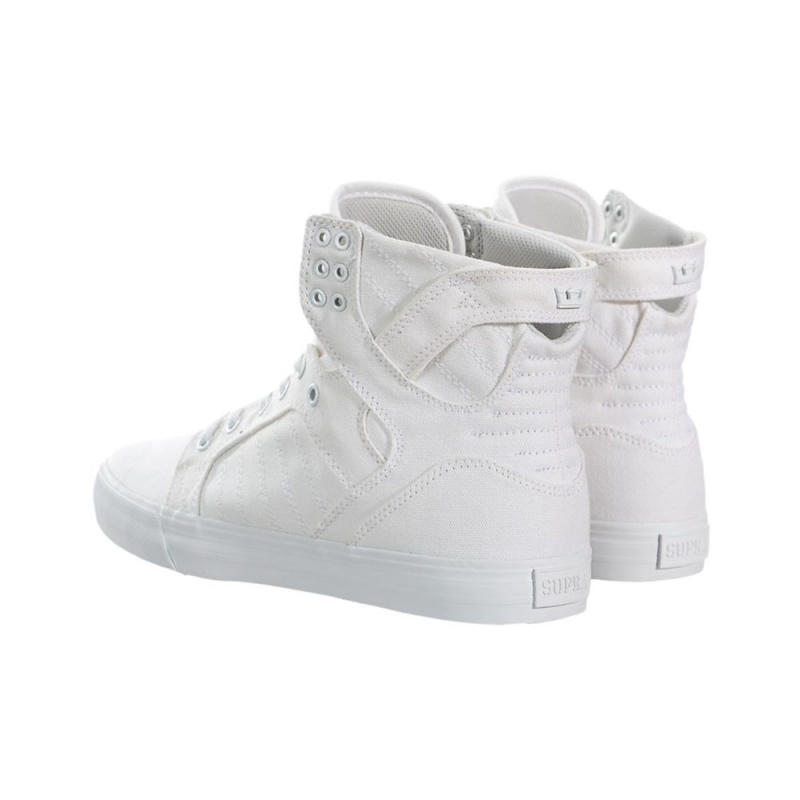 Supra SkyTop Høye Dame Hvite | YTQFX6034