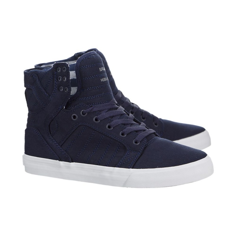 Supra SkyTop Høye Dame Marineblå | LJRKI8970