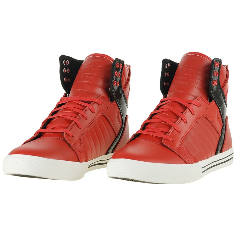 Supra SkyTop Høye Dame Rød | CYNQK6809