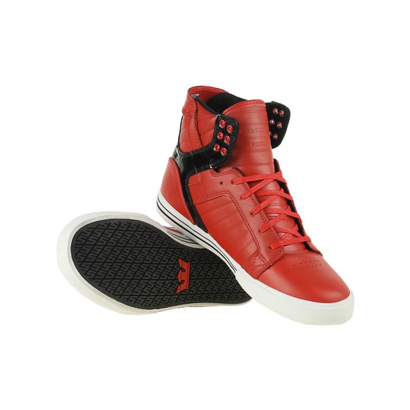 Supra SkyTop Høye Dame Rød | CYNQK6809