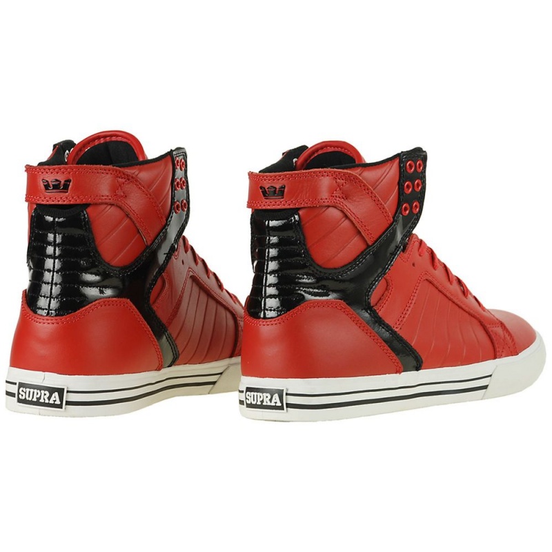 Supra SkyTop Høye Dame Rød | CYNQK6809