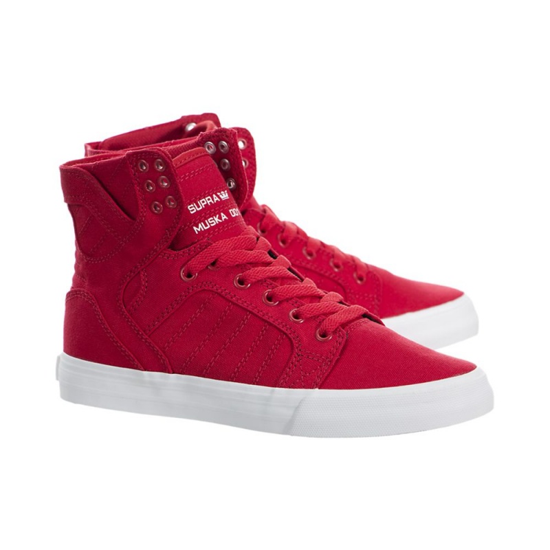 Supra SkyTop Høye Dame Rød | TKCRG6702