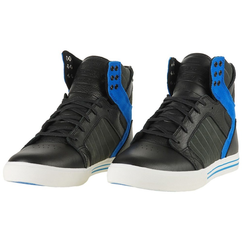 Supra SkyTop Høye Dame Svarte Blå | KBOWQ3746