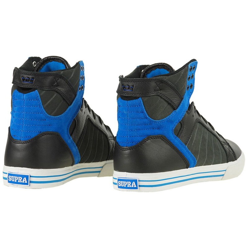 Supra SkyTop Høye Dame Svarte Blå | KBOWQ3746