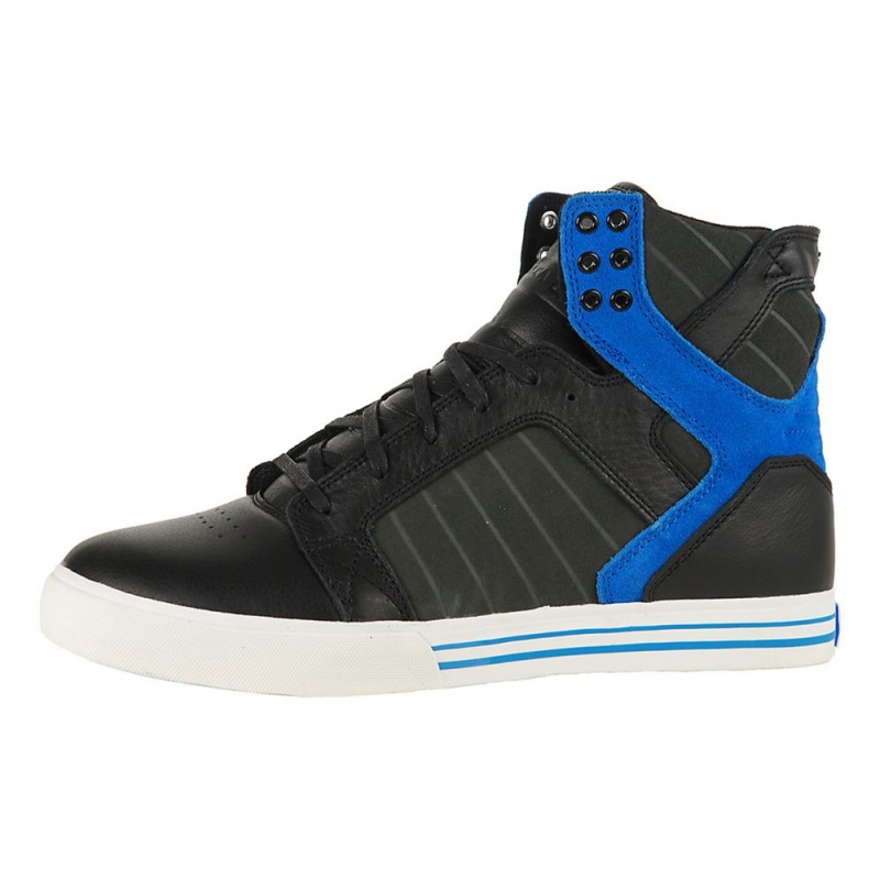 Supra SkyTop Høye Dame Svarte Blå | KBOWQ3746