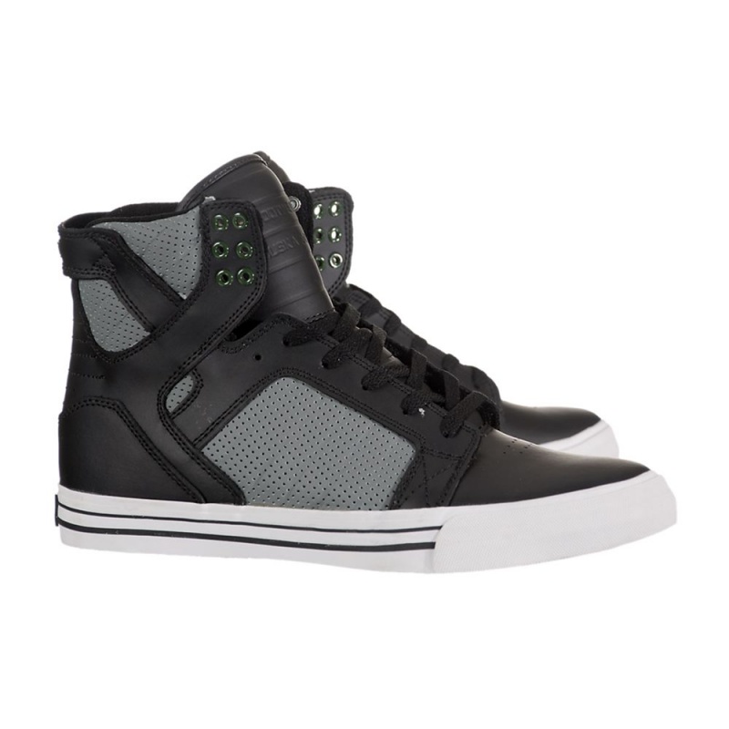 Supra SkyTop Høye Dame Svarte Grå | LSVTB7068