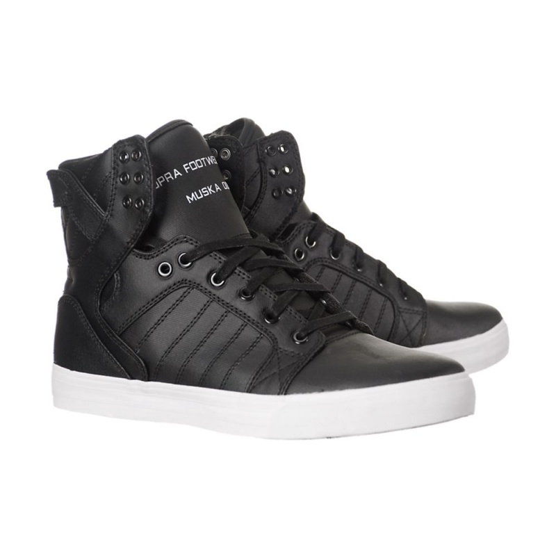 Supra SkyTop Høye Dame Svarte | LDOHF9307