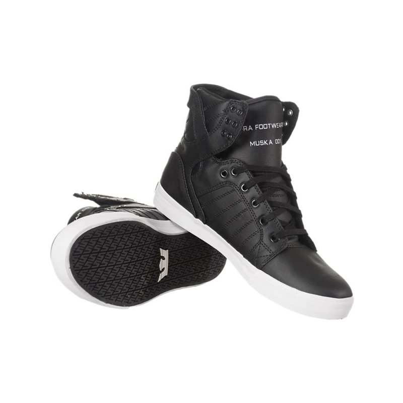 Supra SkyTop Høye Dame Svarte | LDOHF9307