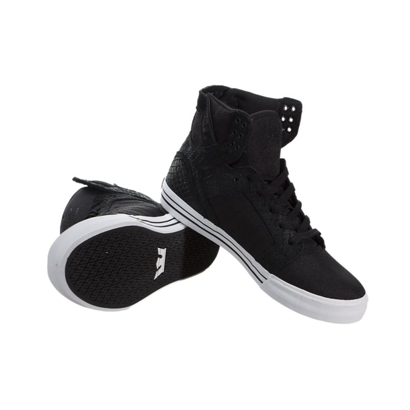 Supra SkyTop Høye Dame Svarte | OCLXT7160