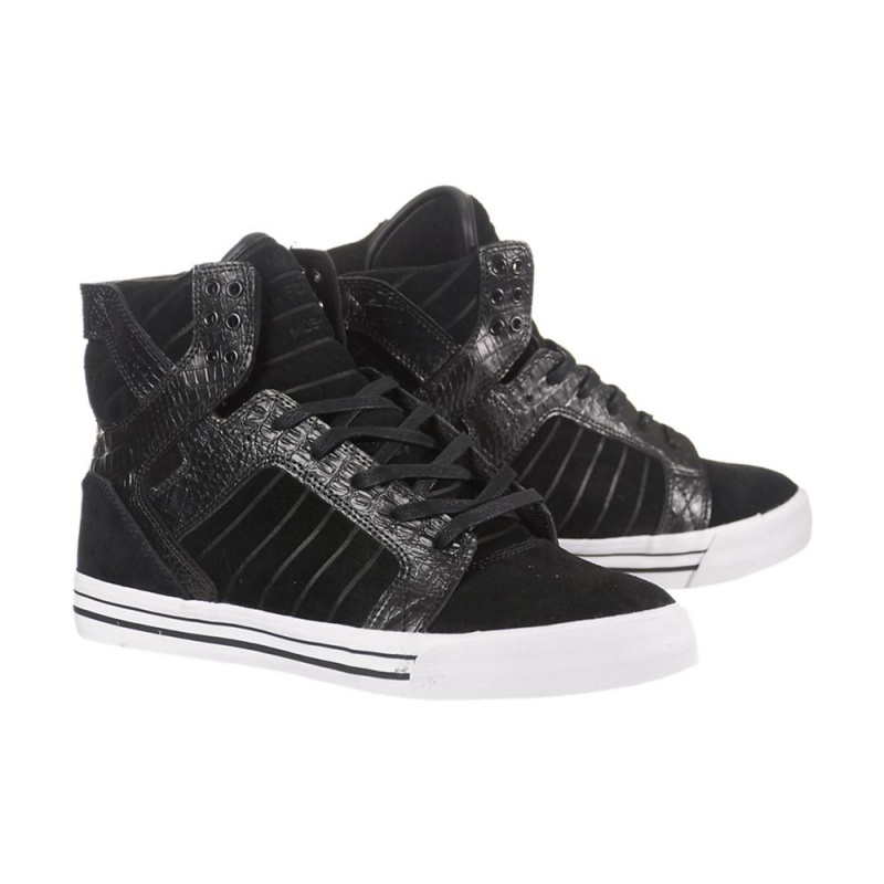 Supra SkyTop Høye Dame Svarte | OHQND6134