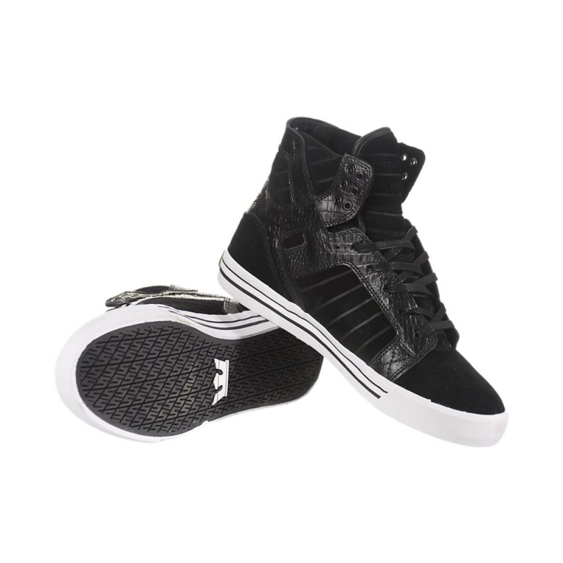 Supra SkyTop Høye Dame Svarte | OHQND6134