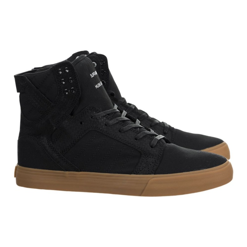 Supra SkyTop Høye Dame Svarte | QFCNJ8365