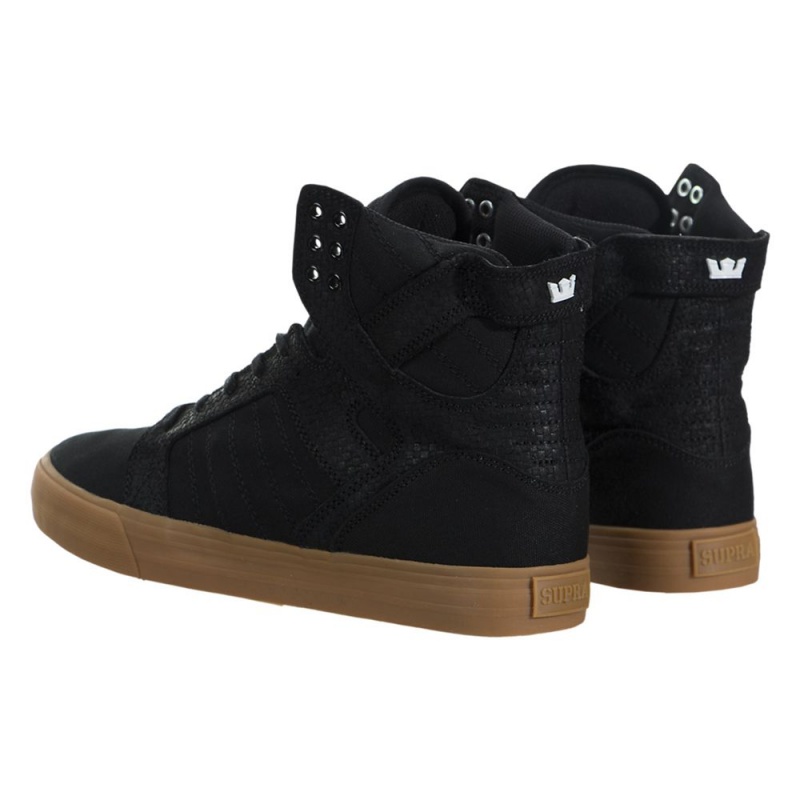 Supra SkyTop Høye Dame Svarte | QFCNJ8365