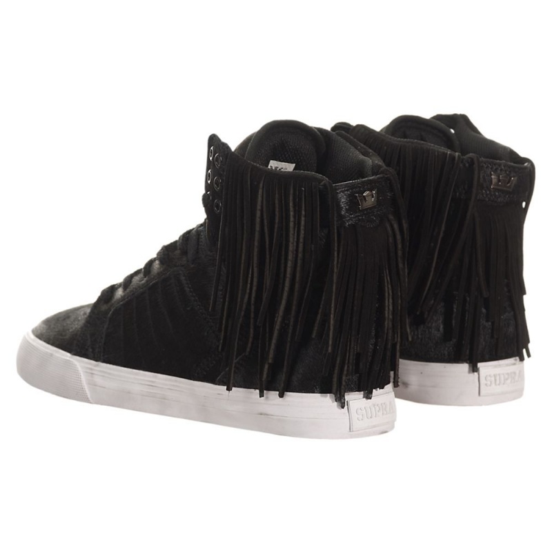 Supra SkyTop Høye Dame Svarte | TNUDX7563