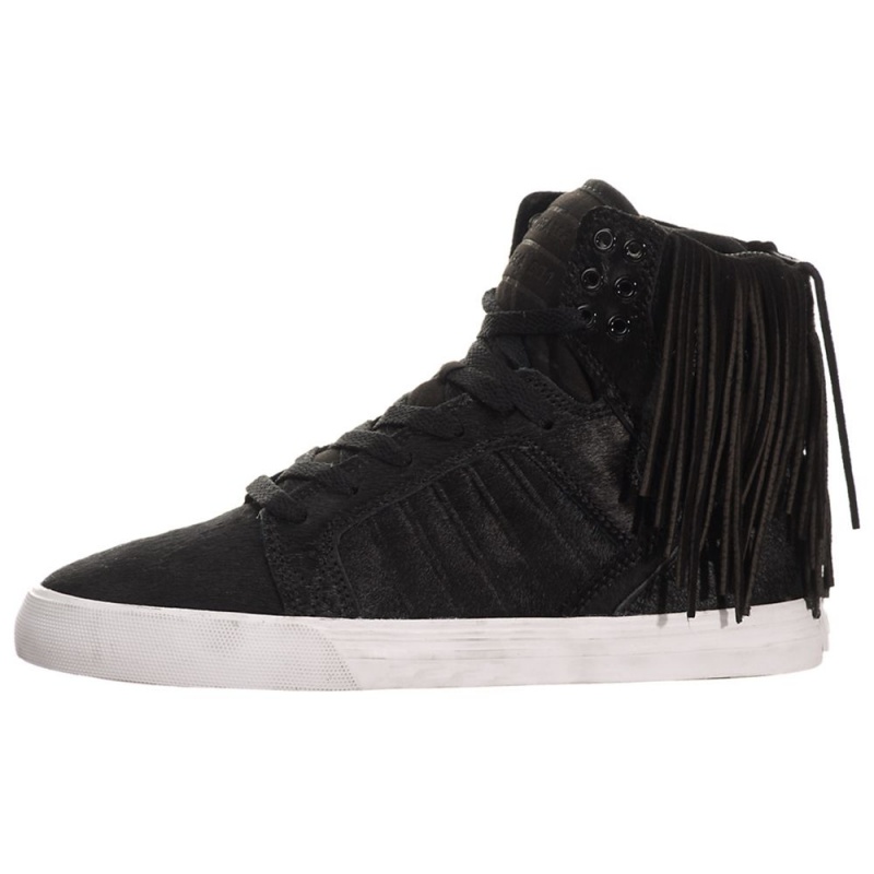 Supra SkyTop Høye Dame Svarte | TNUDX7563