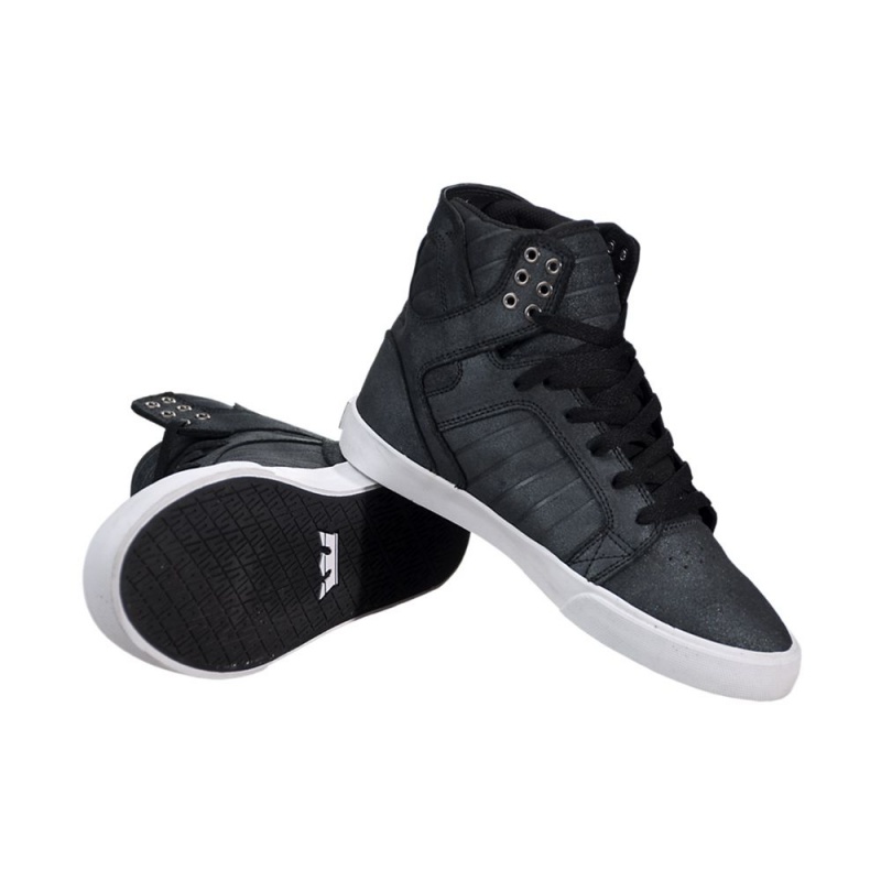 Supra SkyTop Høye Dame Svarte | WAXLI3042