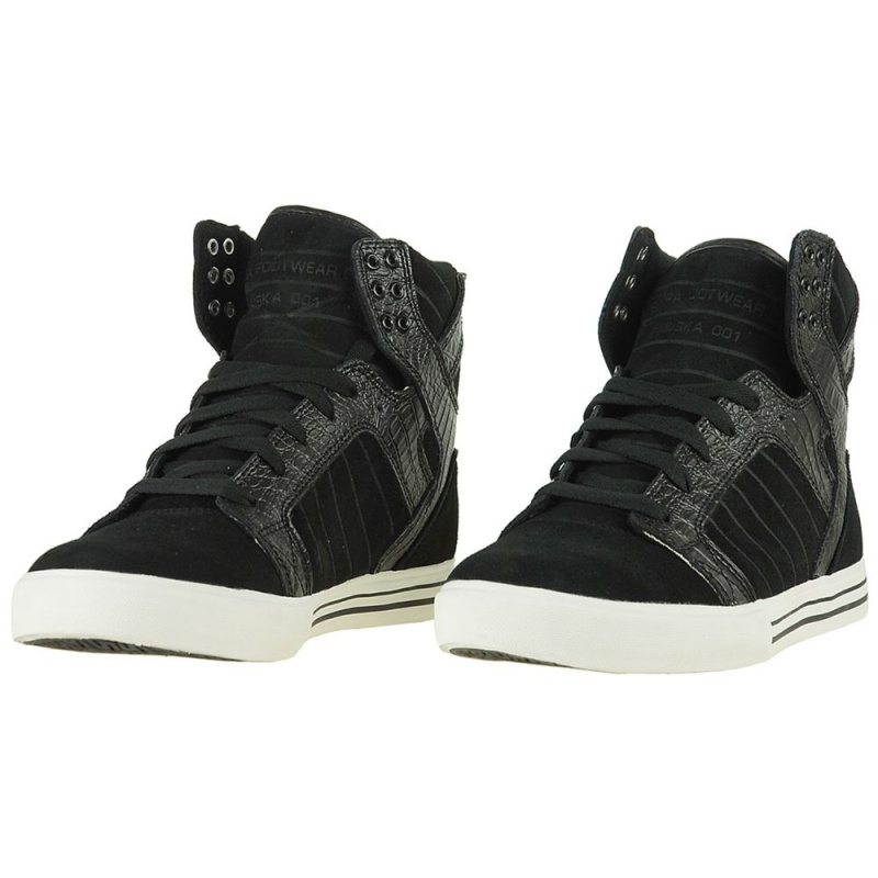 Supra SkyTop Høye Dame Svarte | WHCKI1340