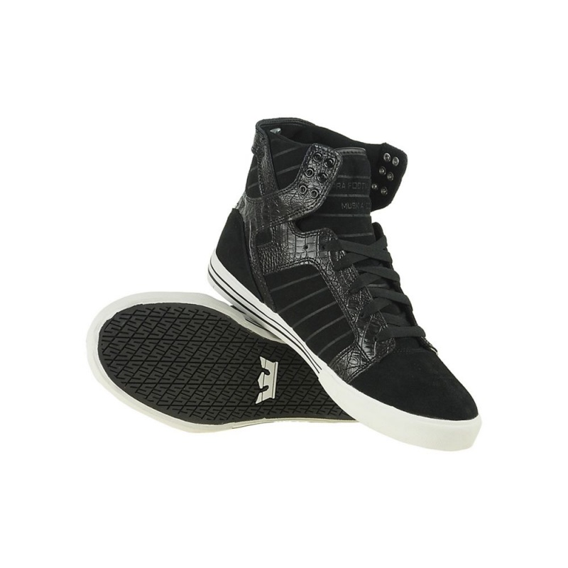 Supra SkyTop Høye Dame Svarte | WHCKI1340