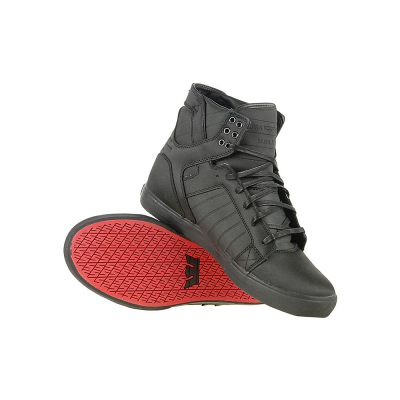 Supra SkyTop Høye Dame Svarte | ZJUXF1052