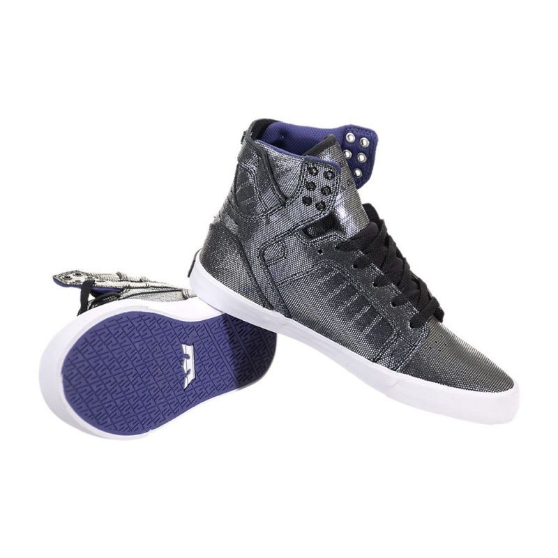 Supra SkyTop Høye Dame Svarte | ZRYIC4560