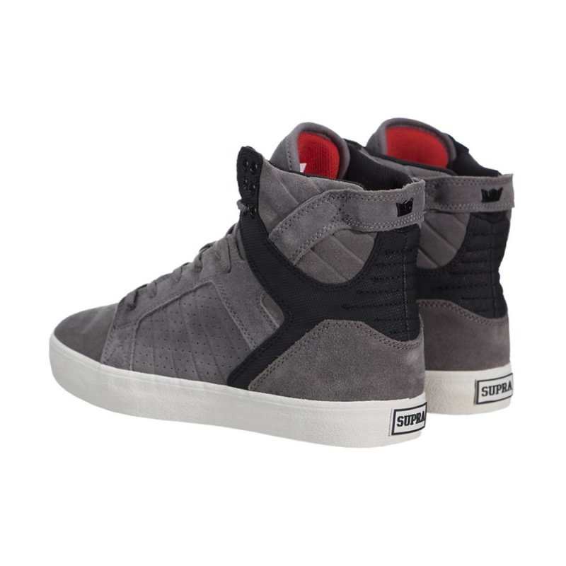 Supra SkyTop Høye Herre Grå Svarte | MWZHI3091