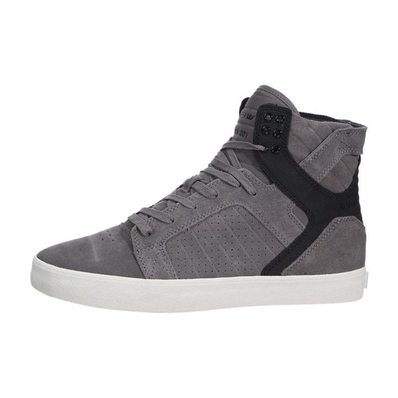 Supra SkyTop Høye Herre Grå Svarte | MWZHI3091