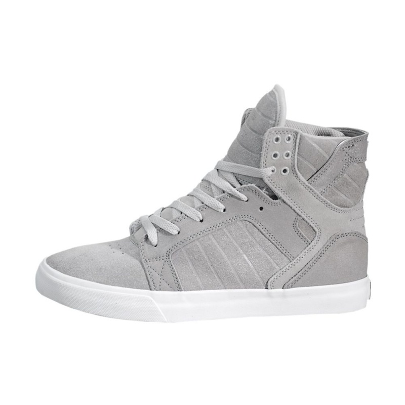 Supra SkyTop Høye Herre Grå | SYHJA3947