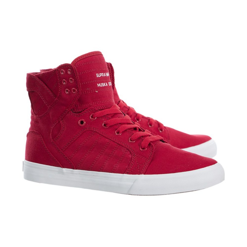 Supra SkyTop Høye Herre Rød | VMIDX4827