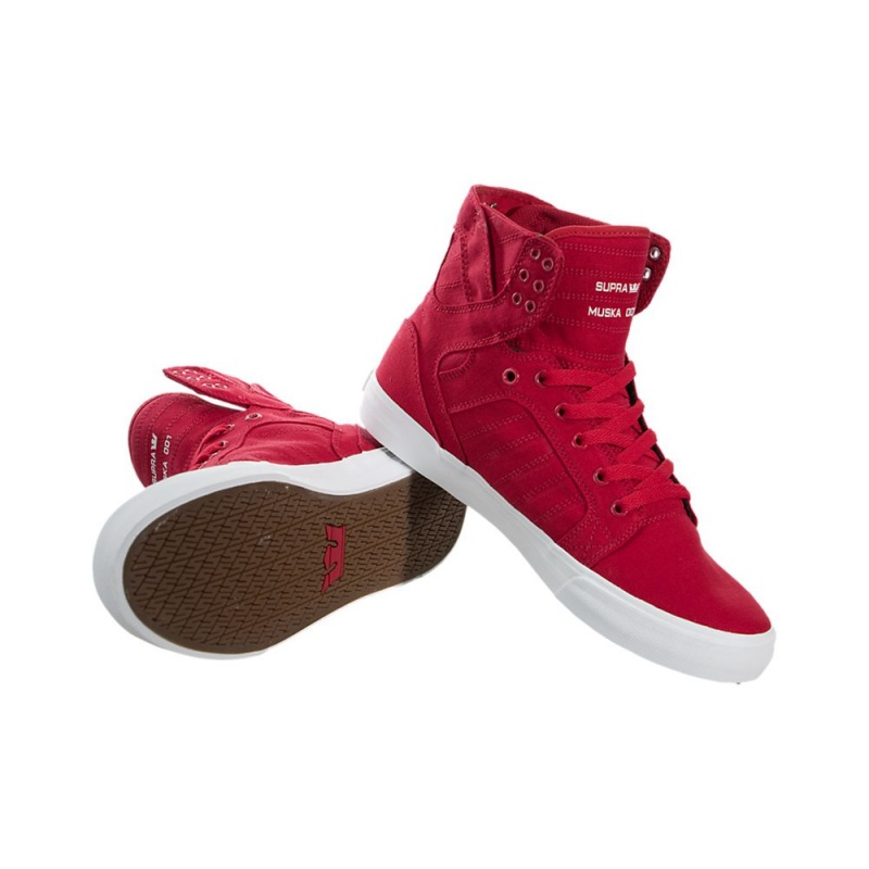 Supra SkyTop Høye Herre Rød | VMIDX4827