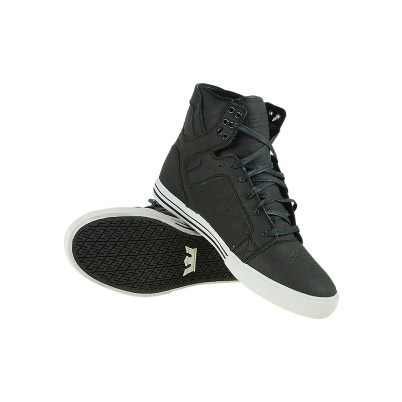 Supra SkyTop Høye Herre Svarte | KANHG7094