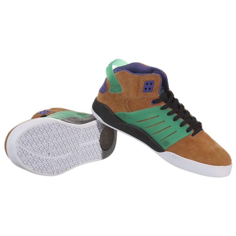 Supra SkyTop III Skatesko Dame Brune | ASFJG4869