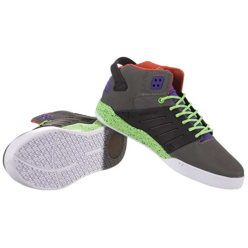 Supra SkyTop III Skatesko Dame Grå Svarte | UYCRW4382