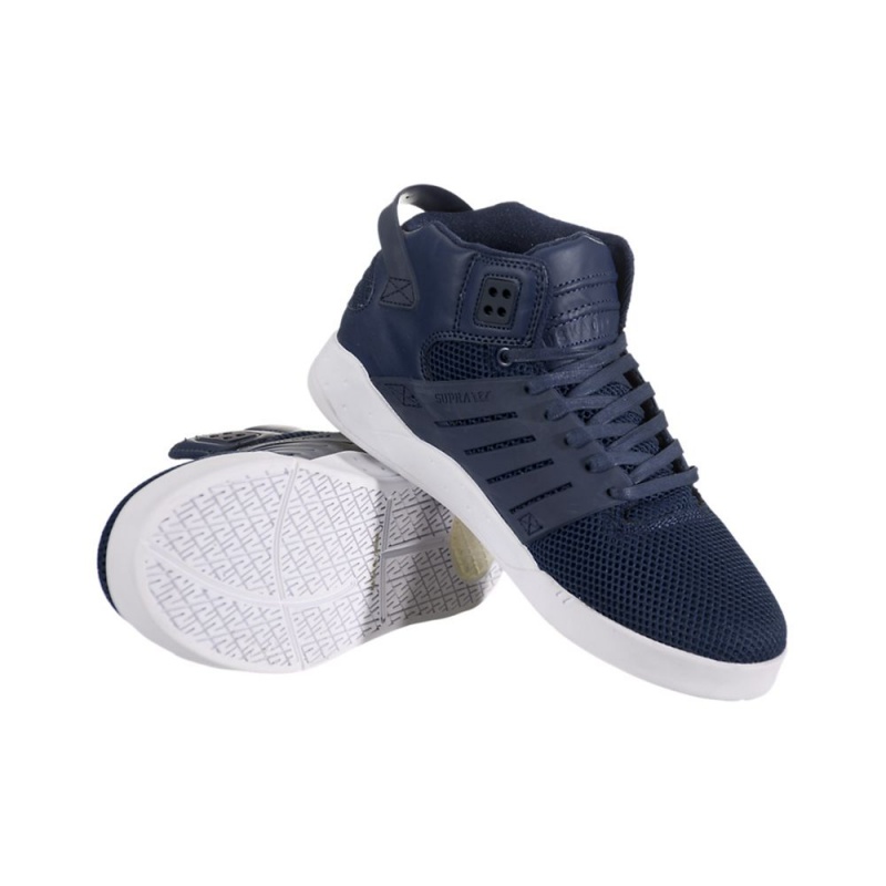 Supra SkyTop III Skatesko Dame Marineblå | ANMZV9184