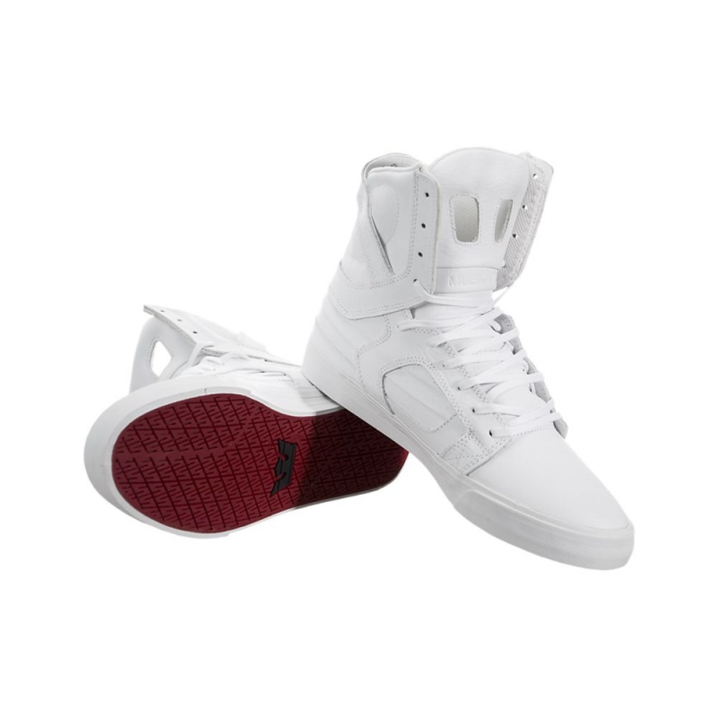 Supra SkyTop II Høye Dame Hvite | YOXMT9276