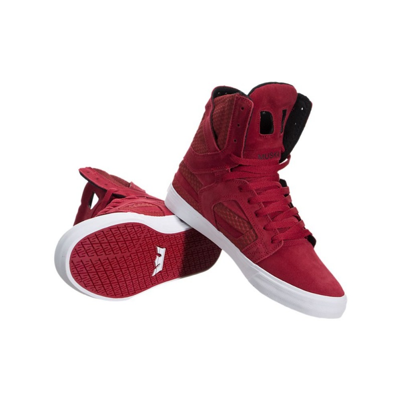 Supra SkyTop II Høye Dame Rød | RZTCW2680