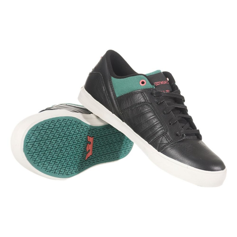 Supra SkyTop Low Lave Dame Svarte | SAFET9546