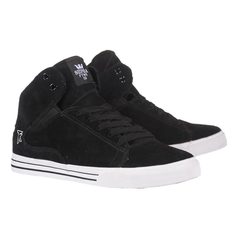 Supra Society Mid Skatesko Dame Svarte | RABYT8143