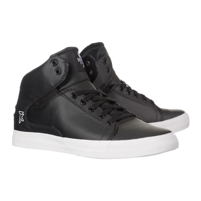 Supra Society Mid Skatesko Dame Svarte | XQMIS4157