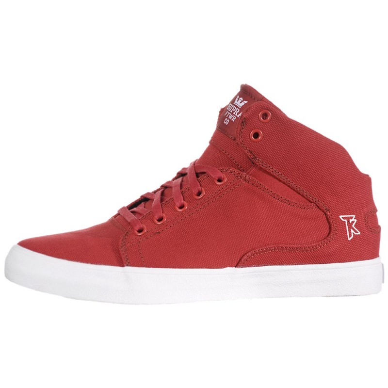 Supra Society Mid Skatesko Herre Rød | ZDHWI4718