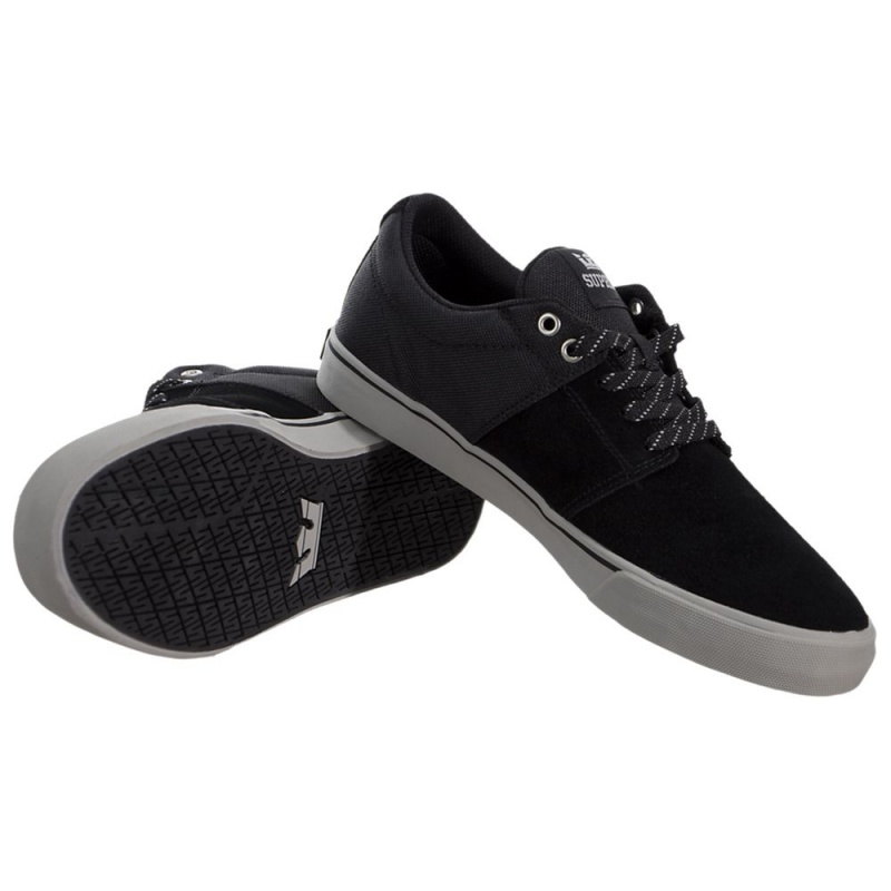 Supra Stacks Vulc II Lave Herre Svarte | WXUYC3841