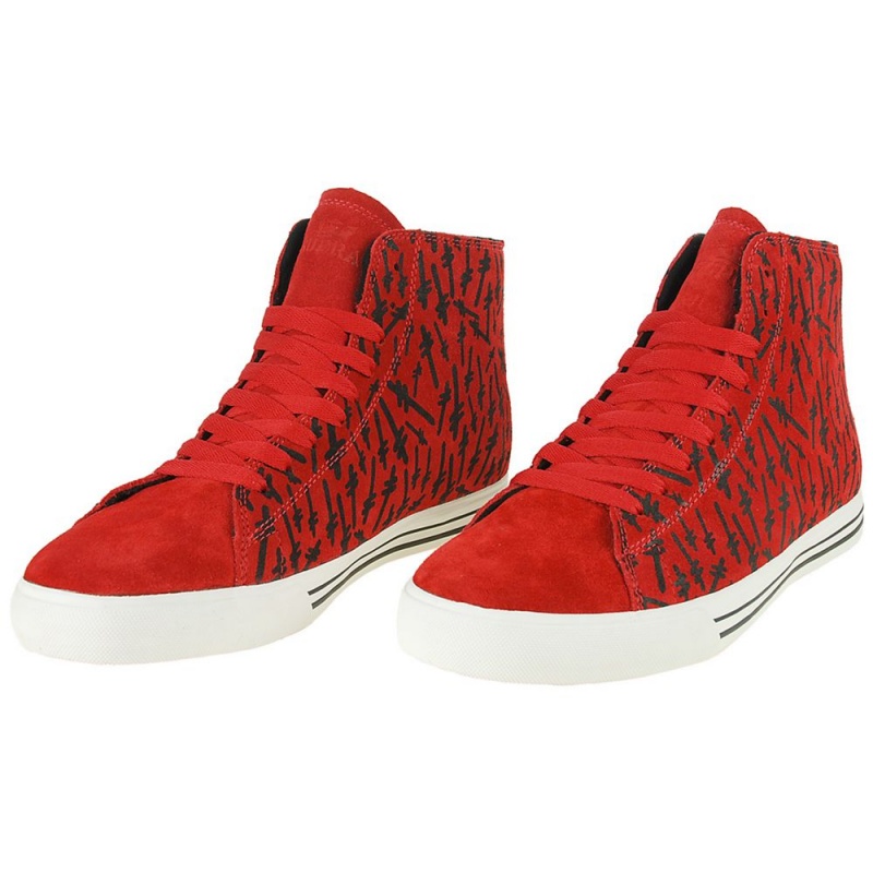 Supra Thunder High Høye Dame Rød | YJFUC1402