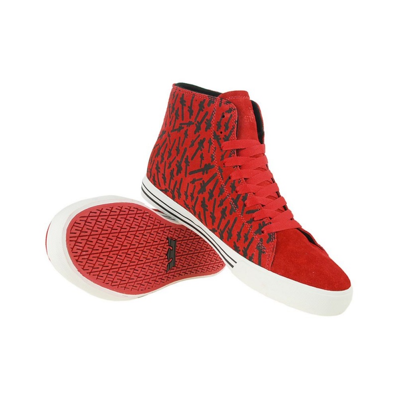 Supra Thunder High Høye Dame Rød | YJFUC1402