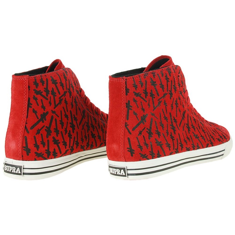 Supra Thunder High Høye Dame Rød | YJFUC1402