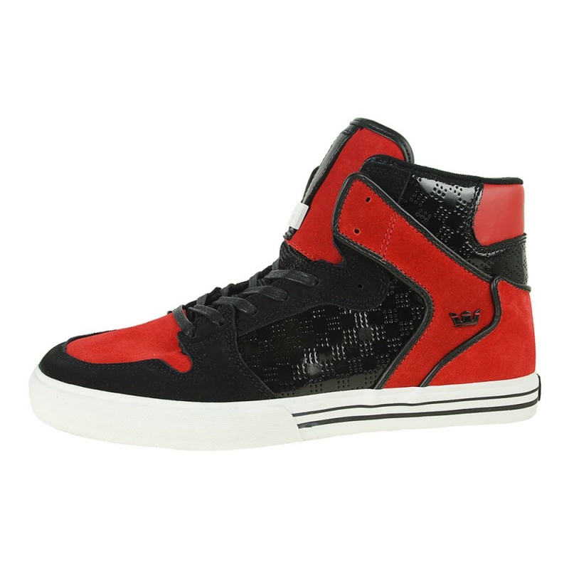 Supra Vaider Høye Dame Svarte Rød | XCLGP7045