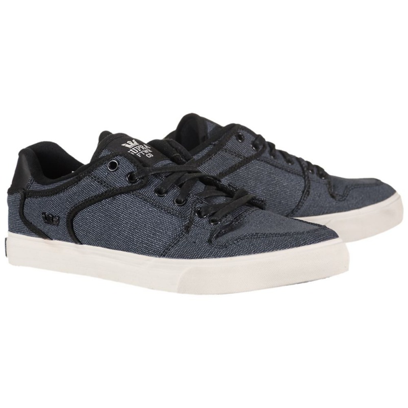 Supra Vaider Low Lave Dame Svarte Hvite | ICMTV6809